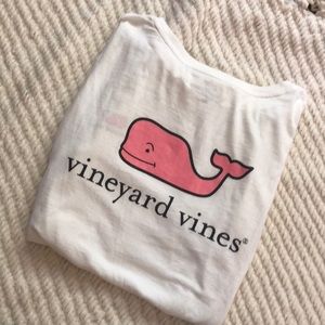 Vineyard Vines White Long Sleeve Tee
